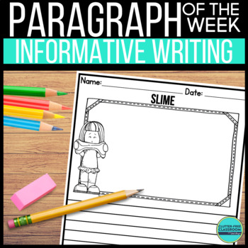Preview of Paragraph of the Week Informative Writing DIGITAL and PRINTABLE