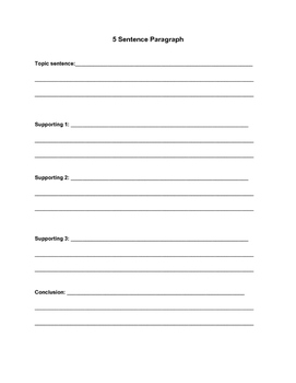 Preview of Paragraph writing: graphic organizer {freebie}