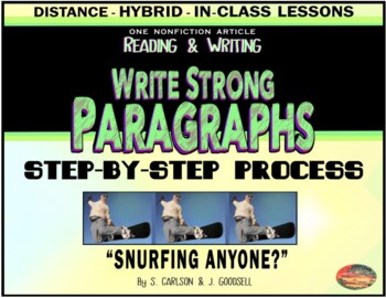 Preview of Paragraphs: How to Write Them -- STEP-BY-STEP -- "SNURFING" - Slides