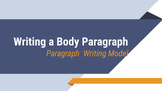 Paragraphs Model for the Body of the Essay