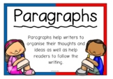 Paragraphs Poster Set | Reminders for when to start a new 