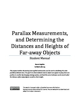 Preview of Parallax Measurements, and Determining the Distances and Heights of Objects