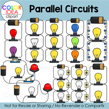 Preview of Parallel Circuits Clip Art
