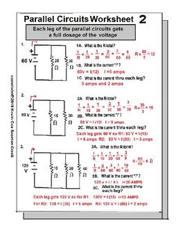 Parallel Circuit Answer Key / Parallel Dc Circuits Practice Worksheet