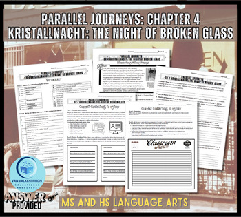 Preview of Parallel Journeys: Chapter 4 Kristallnacht: The Night of Broken Glass Packet