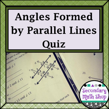 Preview of Parallel Lines - Angles Formed by Parallel Lines and Transversals Quiz