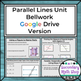 Parallel Lines Bellwork using Google Drive