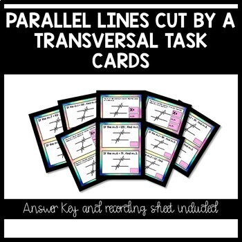 Preview of Parallel Lines Cut By A Transversal Task Cards