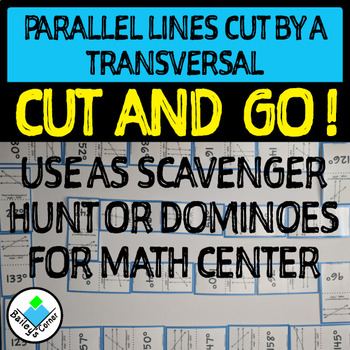 Preview of Parallel Lines Cut by a Transversal Dominoes
