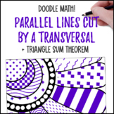 Parallel Lines Cut by a Transversal | Doodle Math: Twist o