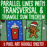 Parallel Lines Cut by a Transversal Pixel Art | Triangle S