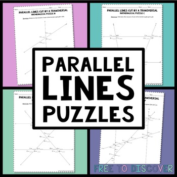 Preview of Parallel Lines Cut by a Transversal Puzzles