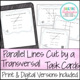 Parallel Lines Cut by a Transversal ~ Task Cards - PDF & Digital