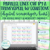 Parallel Lines Cut by a Transversal With Equations DIGITAL