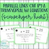 Parallel Lines Cut by a Transversal With Equations Scaveng