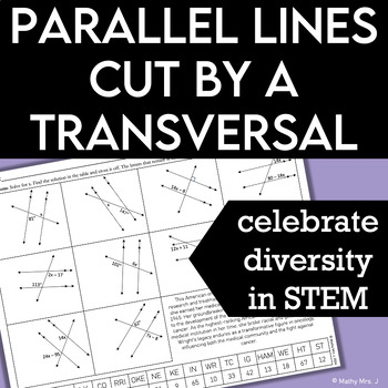 Preview of Parallel Lines Cut by a Transversal - Women's History Biography Worksheets