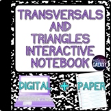 Parallel Lines Cut by a Transversal and Angles Interactive