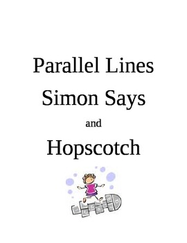 Preview of Parallel Lines Hopscotch and Simon Says