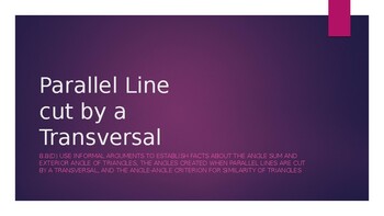 Preview of Parallel Lines Powerpoint