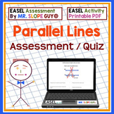 Corresponding Angles of Parallel Lines Quiz
