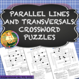 Parallel Lines & Transversals Vocabulary Crossword Puzzles