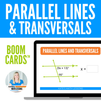 Parallel Lines Transversals and Angle Pairs Boom Cards™ Digital ...
