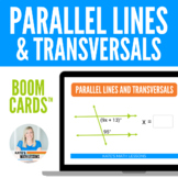 Parallel Lines Transversals and Angle Pairs Boom Cards™ Di