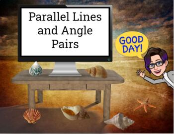 Preview of Parallel Lines, Transversals, and Angle Relationships--Interactive Google Slides