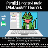 Parallel Lines and Angle Relationships - Pixel Art Math Ac