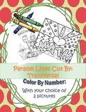 Parallel Lines and Transversal: Color By Number