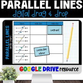 Parallel Lines and Transversals Angle Pairs Digital Activi