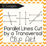 Parallel Lines and Transversals Clip Art - 32 PNGs
