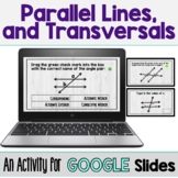 Parallel Lines Cut by a Transversal - Digital Activity (GO