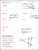 Parallel Lines and Transversals (WS)