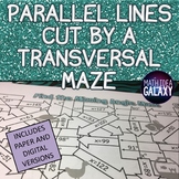Parallel Lines cut by a Transversal Activity - Maze Game