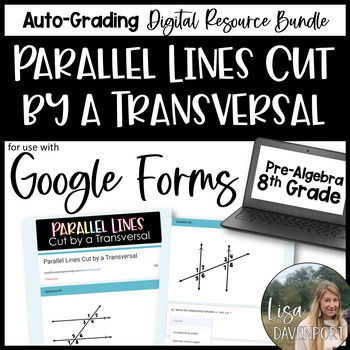 Preview of Parallel Lines cut by a Transversal Google Forms Homework