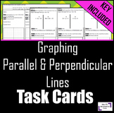 Graphing Parallel & Perpendicular Lines: Task Cards