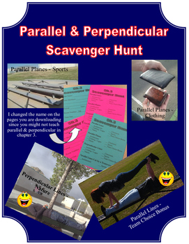 Preview of Parallel & Perpendicular Scavenger Hunt