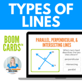 Parallel, Perpendicular, and Intersecting Lines Boom Cards