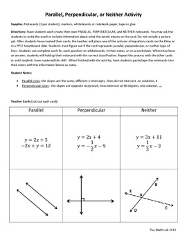 algebra 1 5.6 homework parallel and perpendicular worksheet answers