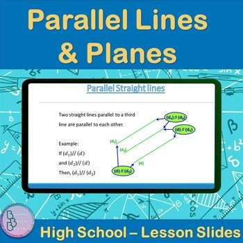 Preview of Parallel Lines and Planes | High School Math PowerPoint Lesson Slides