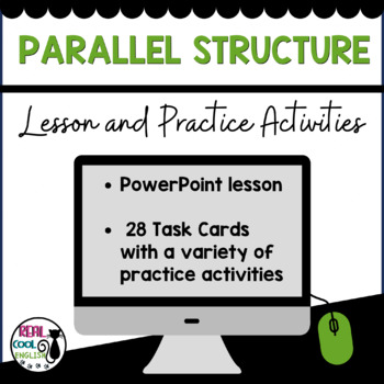 Preview of Parallel Structure PowerPoint Lesson, Practice Activities - Sentence Structure