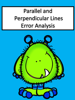 Preview of Parallel and Pependicular Lines Error Analysis