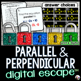 Parallel and Perpendicular Lines Digital Math Escape Room