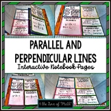 Parallel and Perpendicular Lines: Interactive Notebook Page