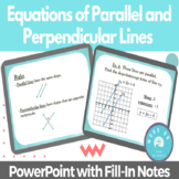 Parallel and Perpendicular Lines | PowerPoint with Guided Notes