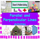 Parallel and Perpendicular Lines Puzzle, Matching, and Tan