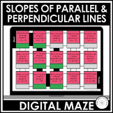 Parallel and Perpendicular Lines Activity Find the slope o