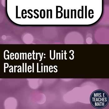 Preview of Parallel and Perpendicular Lines Unit Bundle