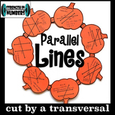 Parallel lines Transversal Angles Activity Fall Pumpkin Wr